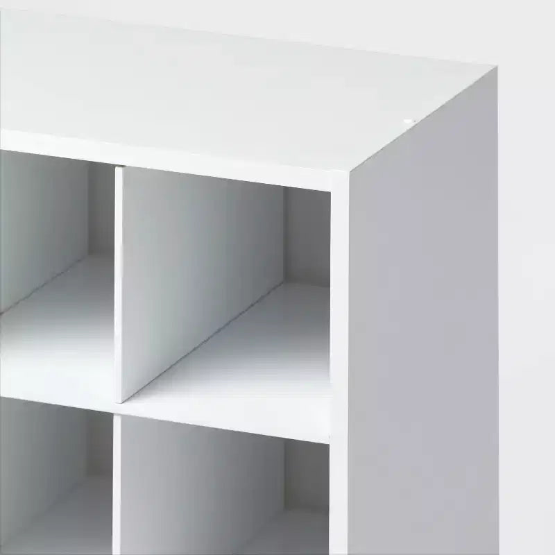 Scarpiera impilabile a 4 ripiani in laminato bianco - ™: Scarpiera organizer, Contiene 20 paia, Laminato di legno, Autoportante