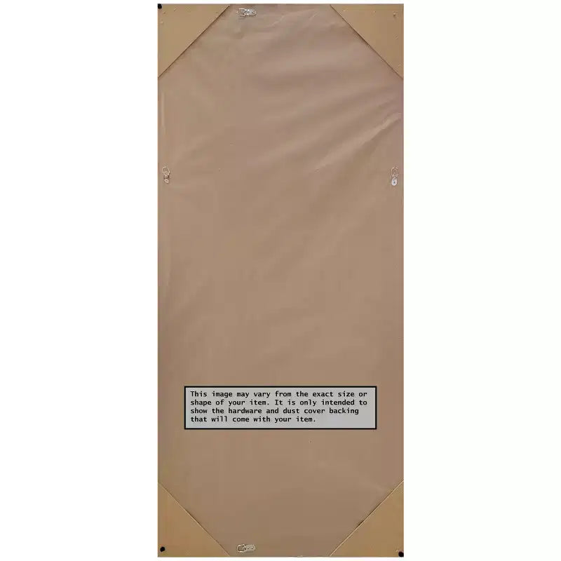 Specchio da appoggio intero non smussato Vista in nichel spazzolato 28" x 64" - : Include accessori per il montaggio, cornice in polistirene