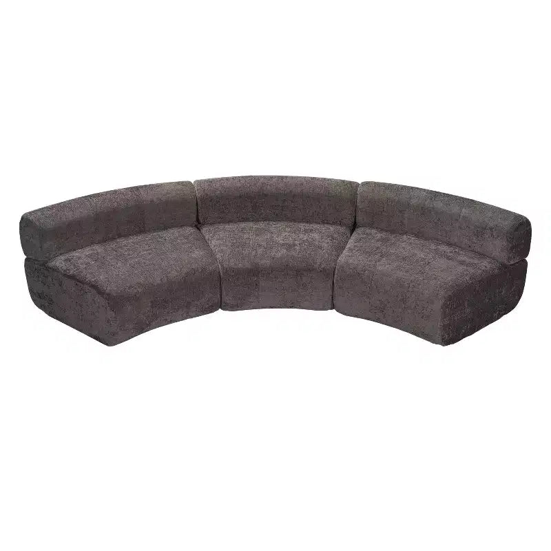 Divano componibile a 3 posti Christopher Knight Home Golan 118,5, curvo, imbottito e compresso
