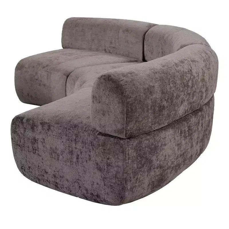 Divano componibile a 3 posti Christopher Knight Home Golan 118,5, curvo, imbottito e compresso