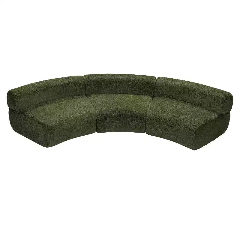 Divano componibile a 3 posti Christopher Knight Home Golan 118,5, curvo, imbottito e compresso