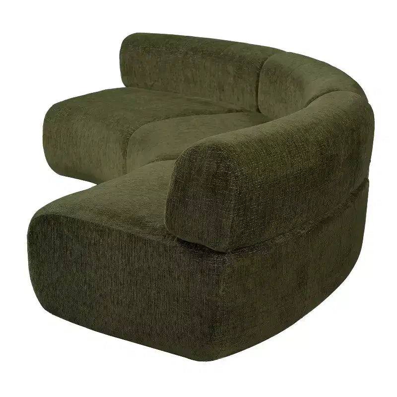 Divano componibile a 3 posti Christopher Knight Home Golan 118,5, curvo, imbottito e compresso