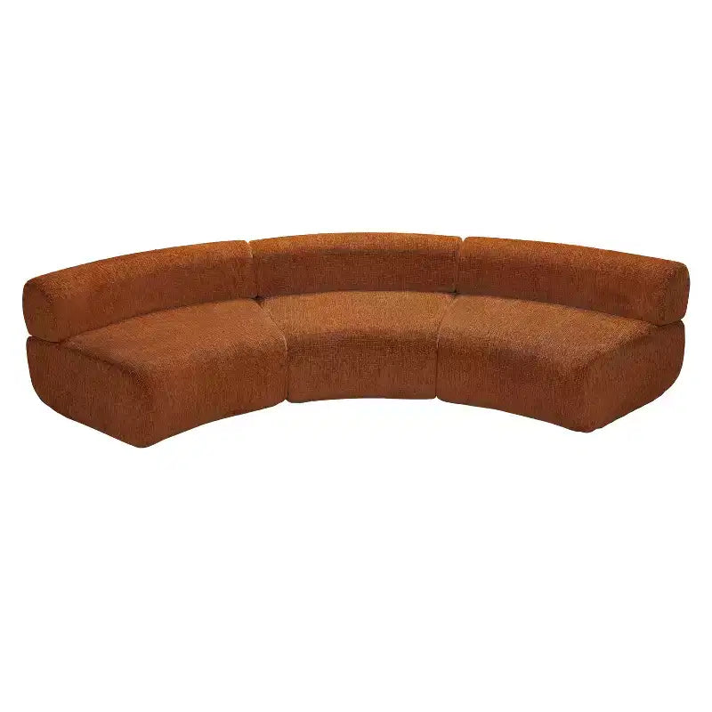 Divano componibile a 3 posti Christopher Knight Home Golan 118,5, curvo, imbottito e compresso