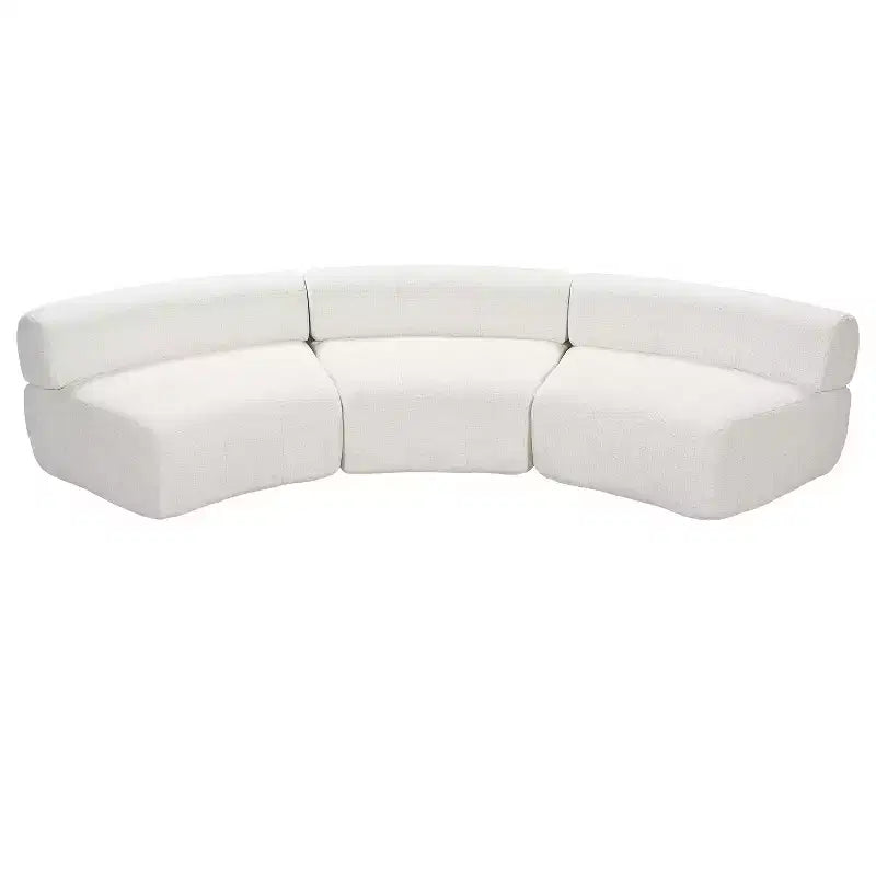 Divano componibile a 3 posti Christopher Knight Home Golan 118,5, curvo, imbottito e compresso