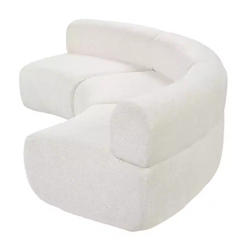 Divano componibile a 3 posti Christopher Knight Home Golan 118,5, curvo, imbottito e compresso