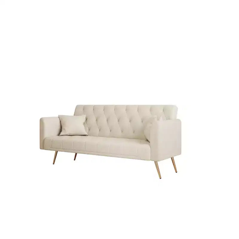Divano a Due Posti Convertibile da 71 pollici, Divano Letto in Velluto per Soggiorno, Camera da Letto, Ufficio - Modernluxe