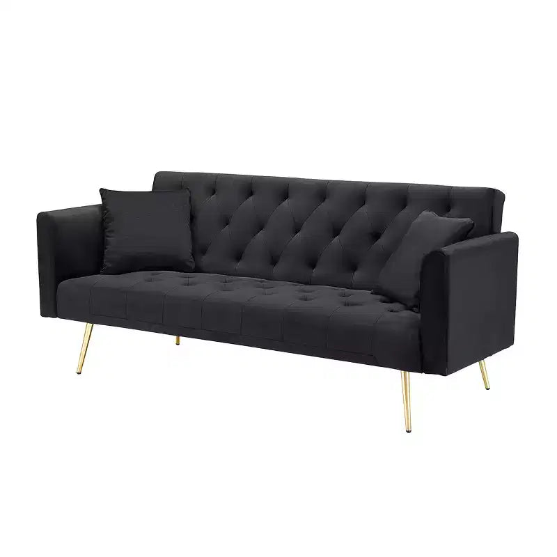 Divano a Due Posti Convertibile da 71 pollici, Divano Letto in Velluto per Soggiorno, Camera da Letto, Ufficio - Modernluxe