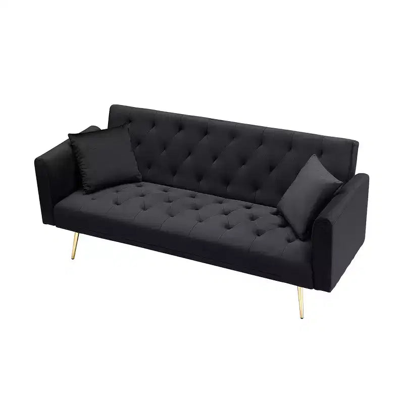 Divano a Due Posti Convertibile da 71 pollici, Divano Letto in Velluto per Soggiorno, Camera da Letto, Ufficio - Modernluxe