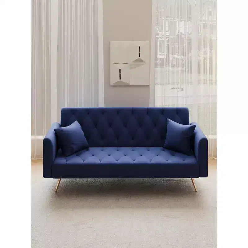 Divano a Due Posti Convertibile da 71 pollici, Divano Letto in Velluto per Soggiorno, Camera da Letto, Ufficio - Modernluxe