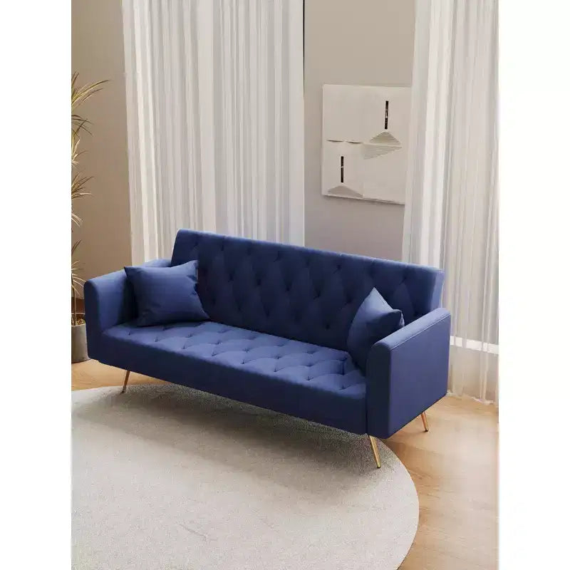Divano a Due Posti Convertibile da 71 pollici, Divano Letto in Velluto per Soggiorno, Camera da Letto, Ufficio - Modernluxe