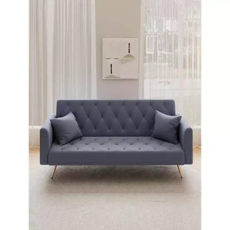 Divano a Due Posti Convertibile da 71 pollici, Divano Letto in Velluto per Soggiorno, Camera da Letto, Ufficio - Modernluxe