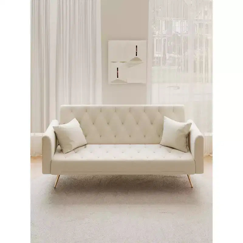 Divano a Due Posti Convertibile da 71 pollici, Divano Letto in Velluto per Soggiorno, Camera da Letto, Ufficio - Modernluxe