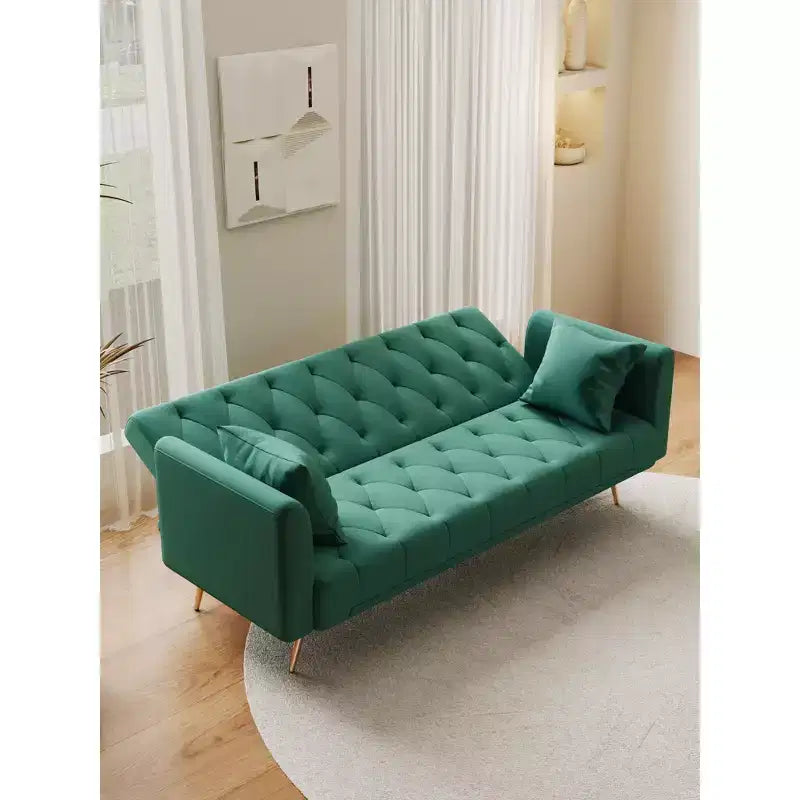 Divano a Due Posti Convertibile da 71 pollici, Divano Letto in Velluto per Soggiorno, Camera da Letto, Ufficio - Modernluxe