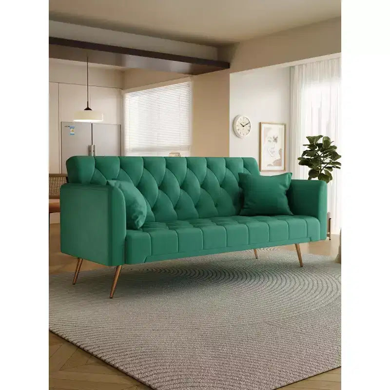 Divano a Due Posti Convertibile da 71 pollici, Divano Letto in Velluto per Soggiorno, Camera da Letto, Ufficio - Modernluxe