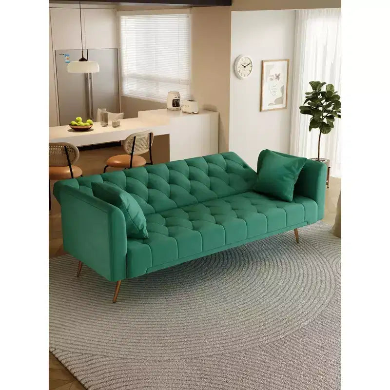 Divano a Due Posti Convertibile da 71 pollici, Divano Letto in Velluto per Soggiorno, Camera da Letto, Ufficio - Modernluxe