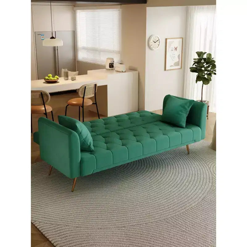 Divano a Due Posti Convertibile da 71 pollici, Divano Letto in Velluto per Soggiorno, Camera da Letto, Ufficio - Modernluxe