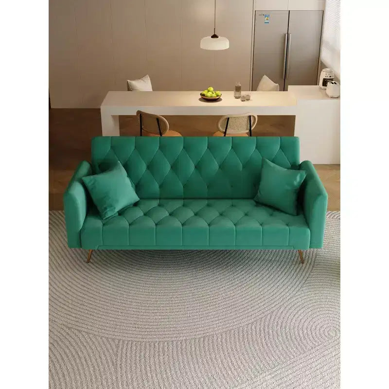 Divano a Due Posti Convertibile da 71 pollici, Divano Letto in Velluto per Soggiorno, Camera da Letto, Ufficio - Modernluxe