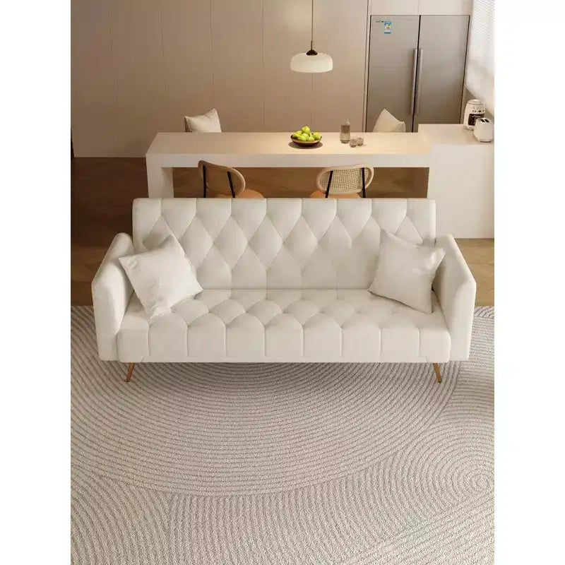 Divano a Due Posti Convertibile da 71 pollici, Divano Letto in Velluto per Soggiorno, Camera da Letto, Ufficio - Modernluxe