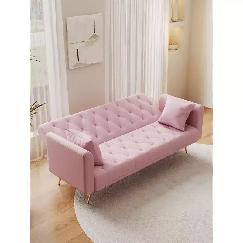 Divano a Due Posti Convertibile da 71 pollici, Divano Letto in Velluto per Soggiorno, Camera da Letto, Ufficio - Modernluxe