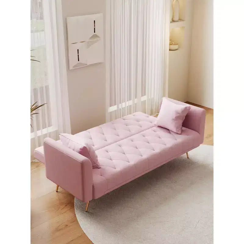 Divano a Due Posti Convertibile da 71 pollici, Divano Letto in Velluto per Soggiorno, Camera da Letto, Ufficio - Modernluxe