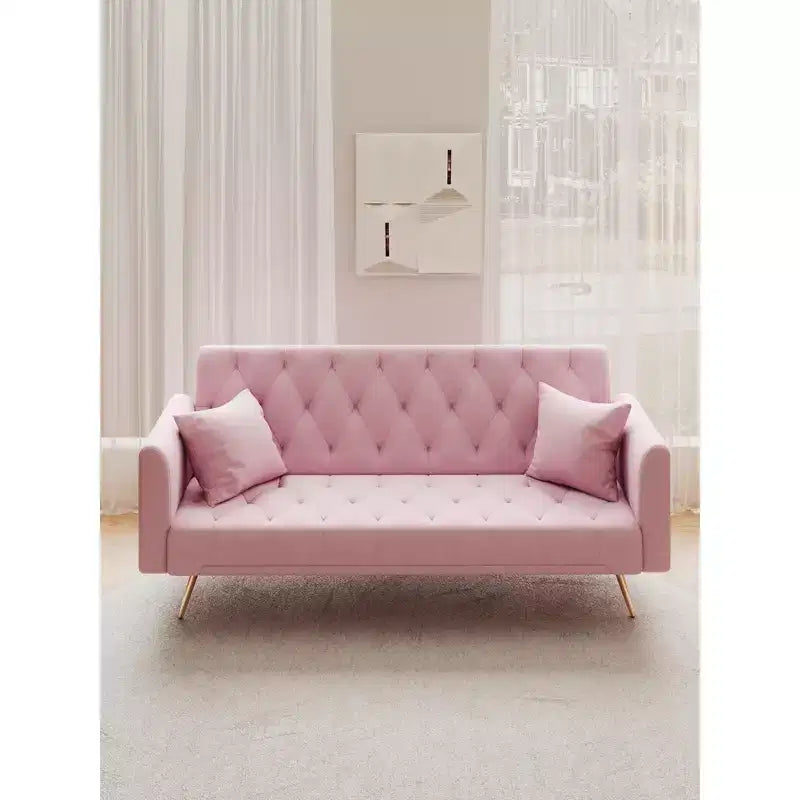 Divano a Due Posti Convertibile da 71 pollici, Divano Letto in Velluto per Soggiorno, Camera da Letto, Ufficio - Modernluxe