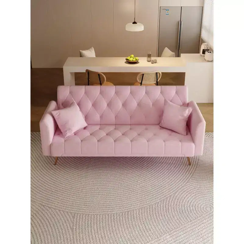 Divano a Due Posti Convertibile da 71 pollici, Divano Letto in Velluto per Soggiorno, Camera da Letto, Ufficio - Modernluxe