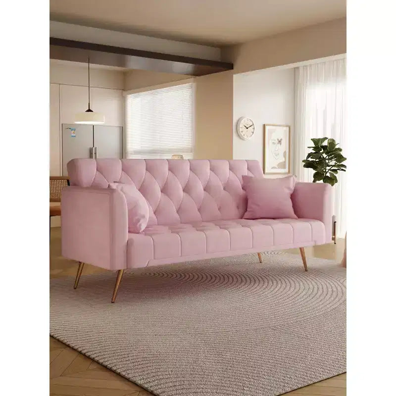 Divano a Due Posti Convertibile da 71 pollici, Divano Letto in Velluto per Soggiorno, Camera da Letto, Ufficio - Modernluxe
