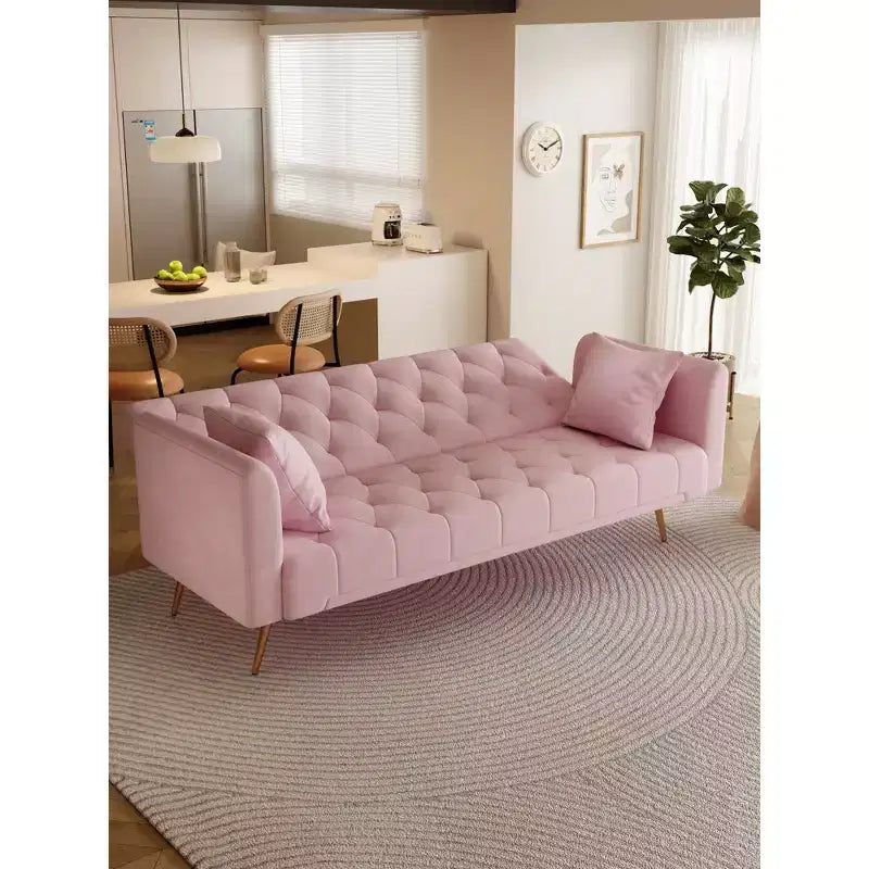 Divano a Due Posti Convertibile da 71 pollici, Divano Letto in Velluto per Soggiorno, Camera da Letto, Ufficio - Modernluxe
