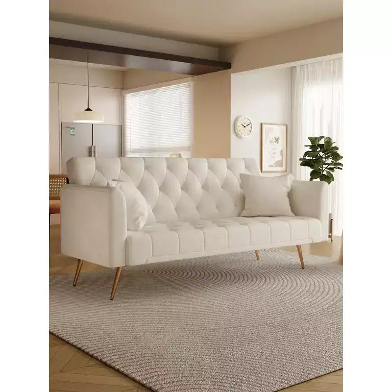 Divano a Due Posti Convertibile da 71 pollici, Divano Letto in Velluto per Soggiorno, Camera da Letto, Ufficio - Modernluxe