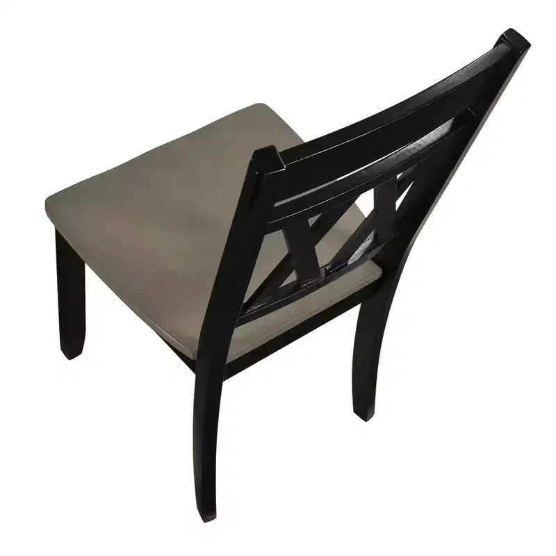 Sedie da pranzo Harper Modern Farmhouse con schienale a X in legno (set da 2)