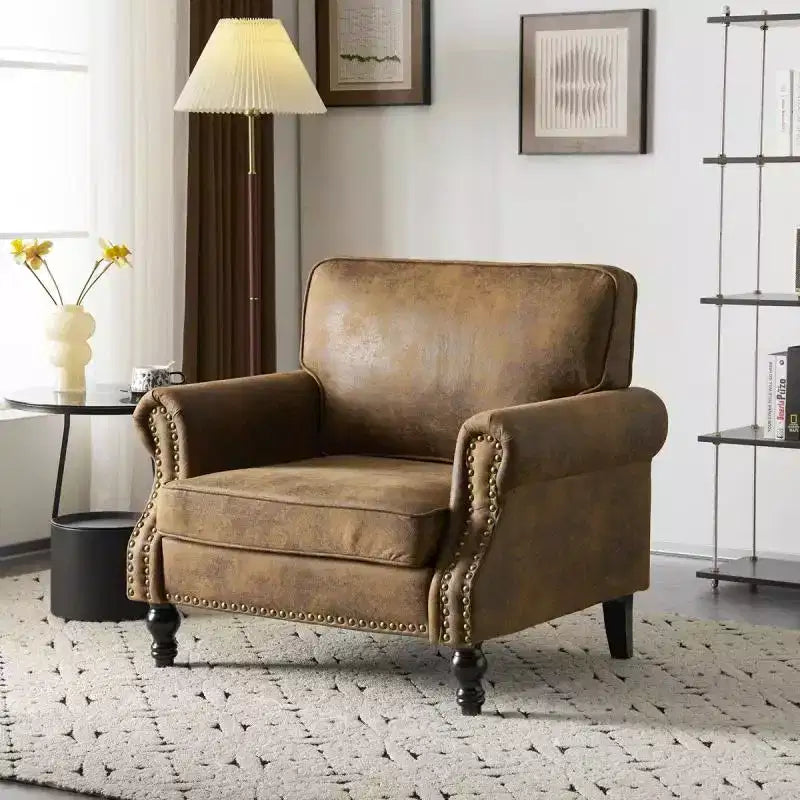 Poltrona accent classica singola color ruggine