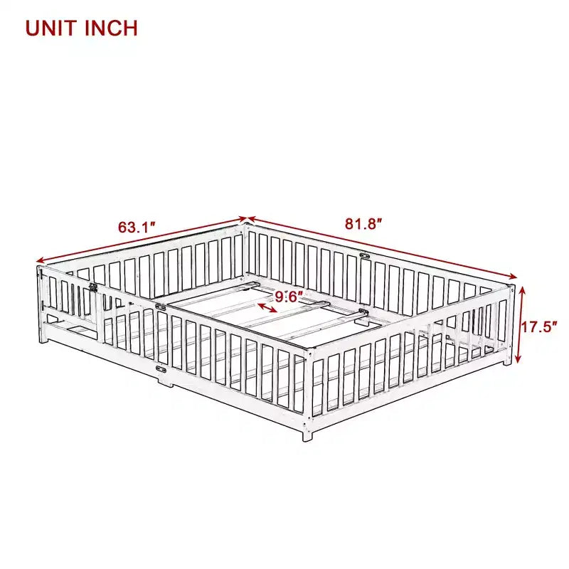Mayeerty Telaio letto matrimoniale completo rivestito in lino con supporto lombare e design silenzioso