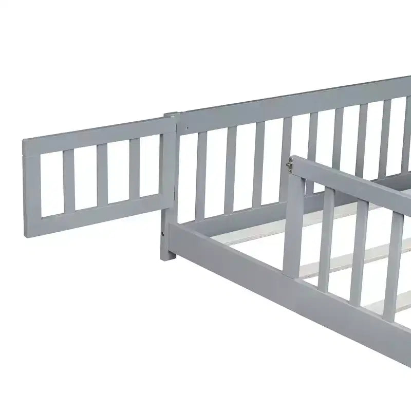 Mayeerty Telaio letto matrimoniale completo rivestito in lino con supporto lombare e design silenzioso