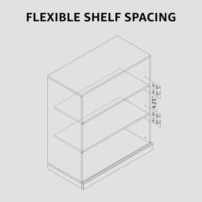 Mobile Contenitore Indipendente con 2 Ante, Scaffali Regolabili, Credenza, Buffet, Dispensa per Ingresso, Soggiorno, Cucina, Camera da Letto