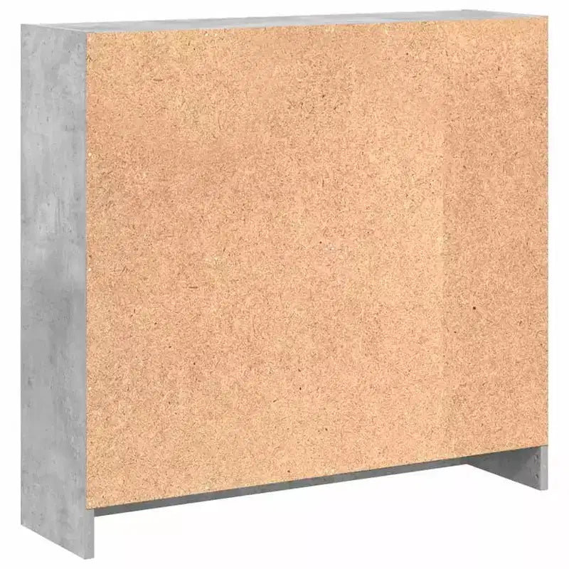 Vidaxl Libreria Grigio Cemento Legno Ingegnerizzato Libreria Compatta