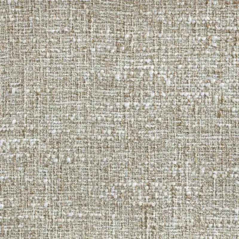 Meridian Furniture Dame, Sedia da Pranzo Imbottita in Tessuto Beige, Set da 2