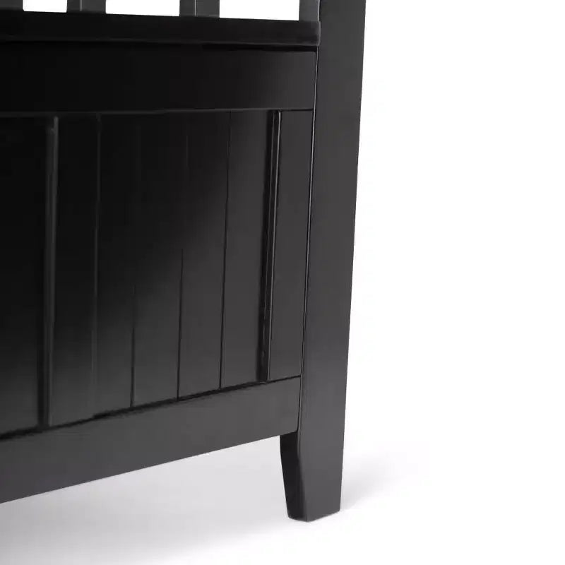 Panca contenitore in legno massello Normandy per ingresso