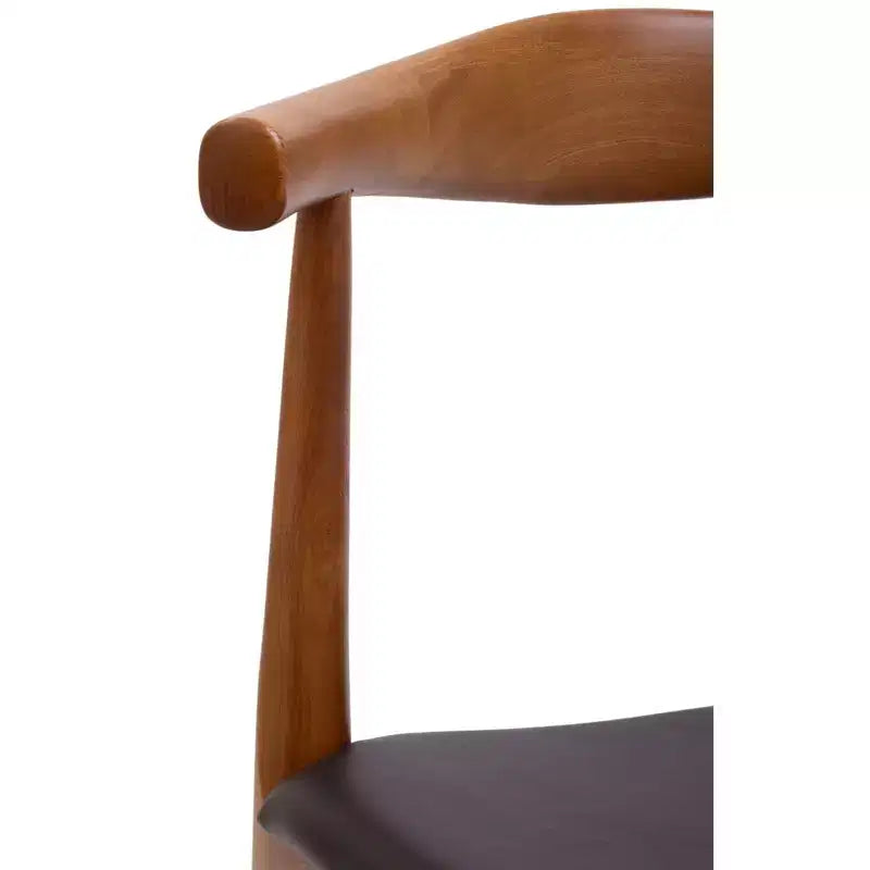 Sedia da pranzo Tracy nera - Modway: Design di metà secolo, Struttura in legno, Rivestimento in vinile, Nessun montaggio richiesto