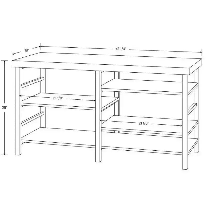 Mobile TV con Spazio Regolabile per TV fino a 50" Finitura Effetto Legno Nero - Room Essentials™