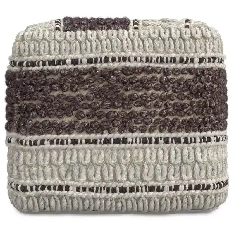 Pouf quadrato magenta/naturale