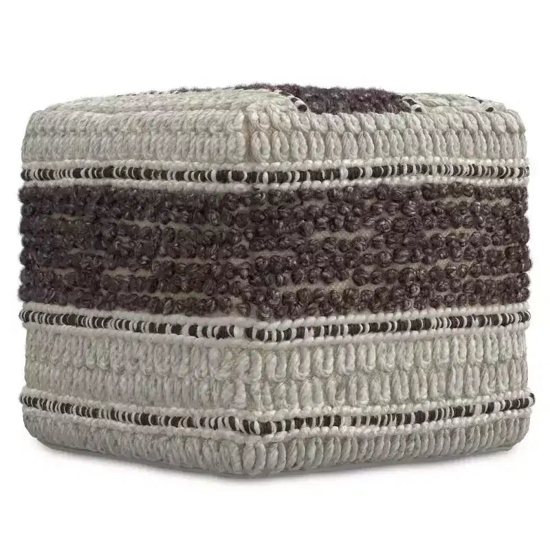 Pouf quadrato magenta/naturale