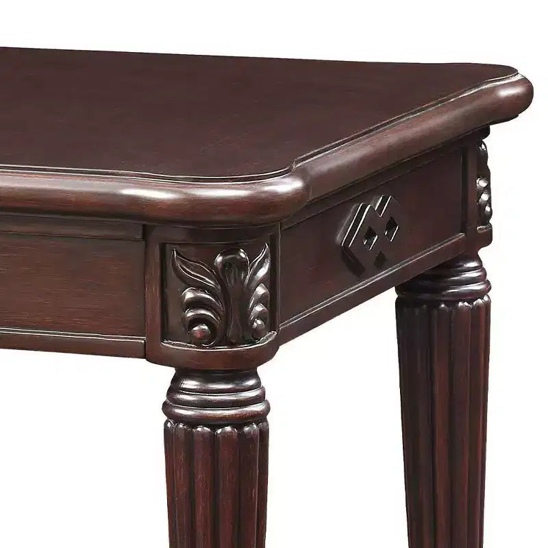 Tavolino d'appoggio da 26" con finitura espresso - : Quadrato, senza montaggio, legno composito