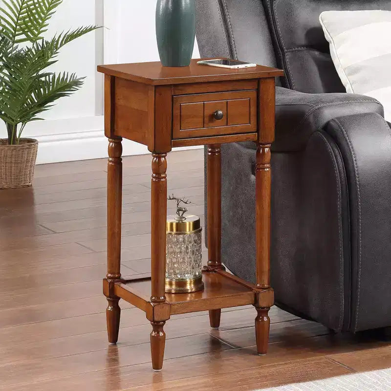 Breighton Home Tavolino Provenzale Mia con Cassetto e Ripiani