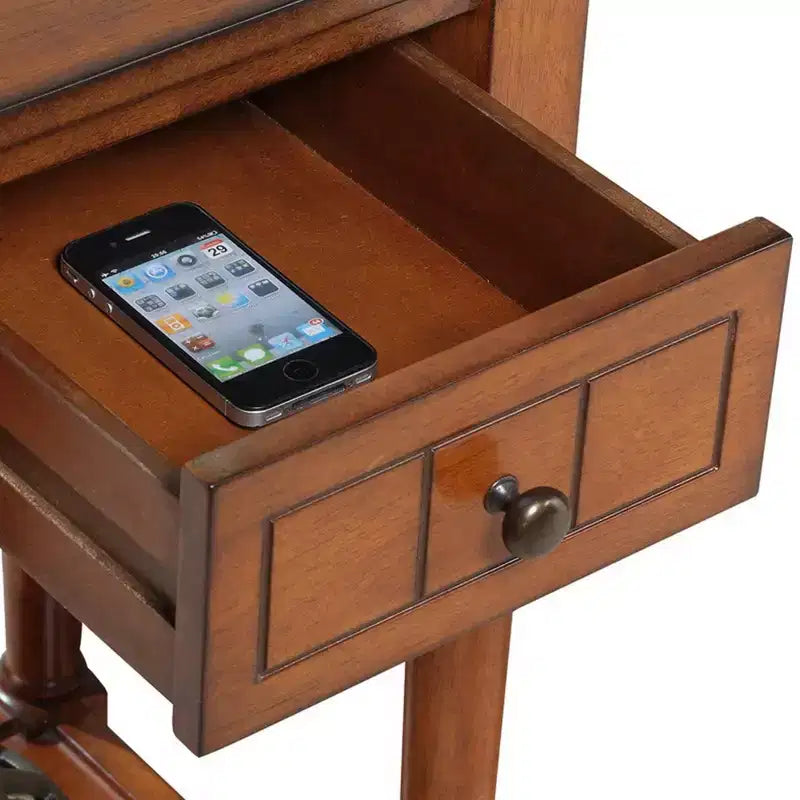 Breighton Home Tavolino Provenzale Mia con Cassetto e Ripiani
