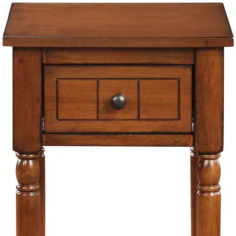 Breighton Home Tavolino Provenzale Mia con Cassetto e Ripiani