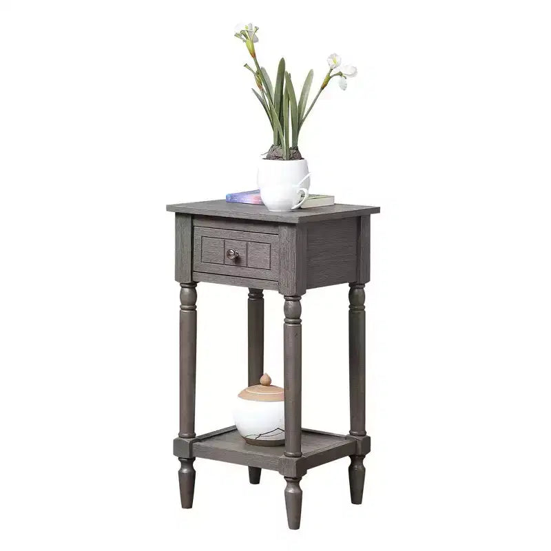 Breighton Home Tavolino Provenzale Mia con Cassetto e Ripiani