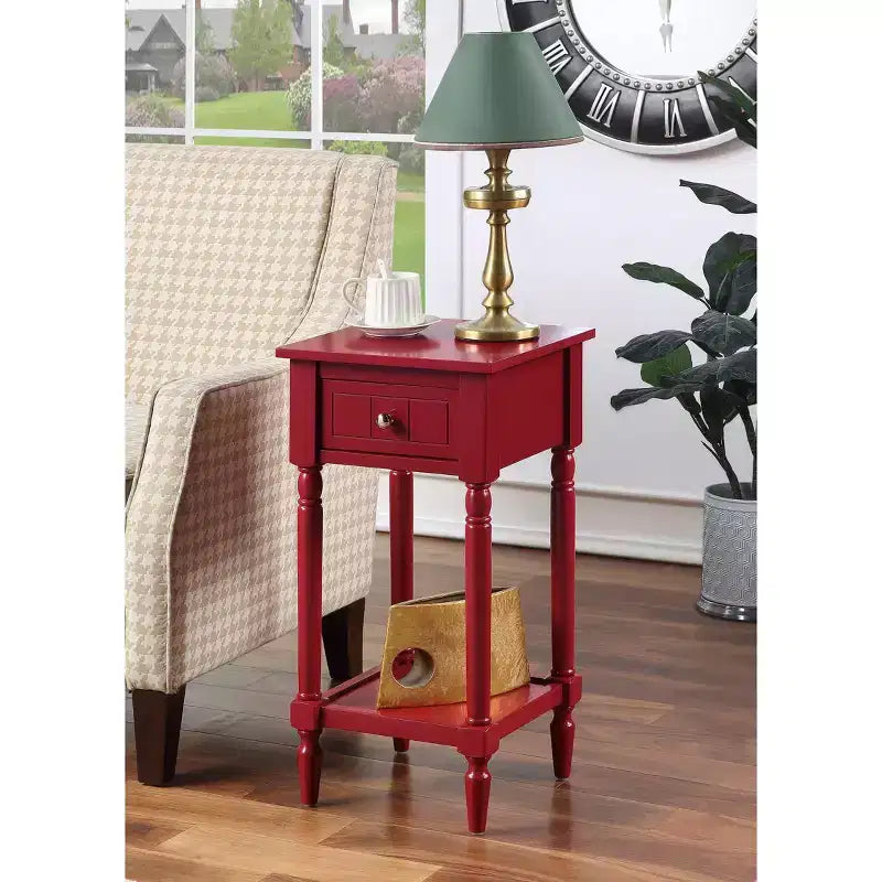 Breighton Home Tavolino Provenzale Mia con Cassetto e Ripiani