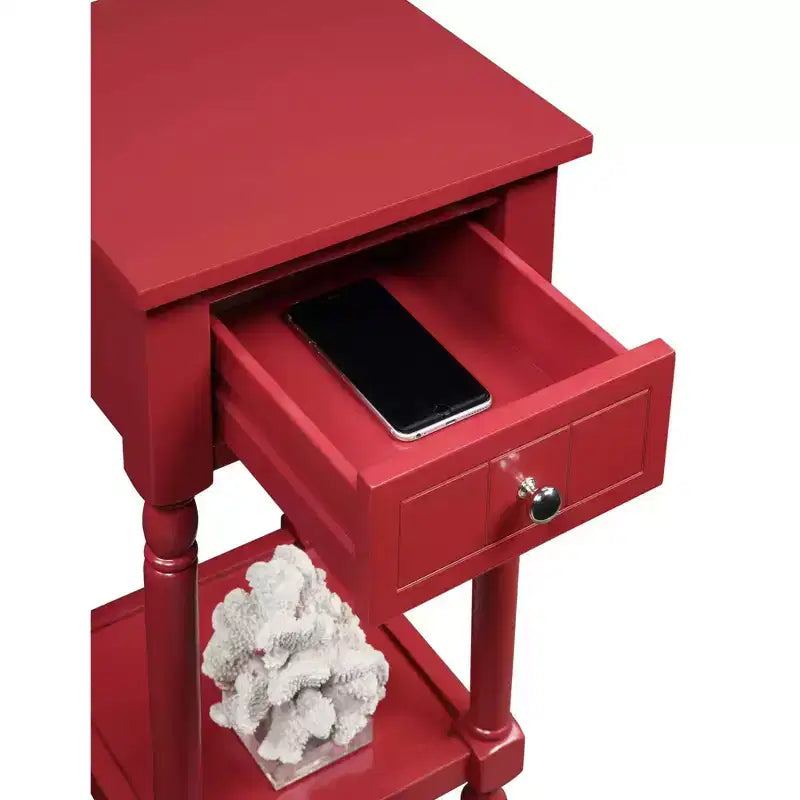 Breighton Home Tavolino Provenzale Mia con Cassetto e Ripiani