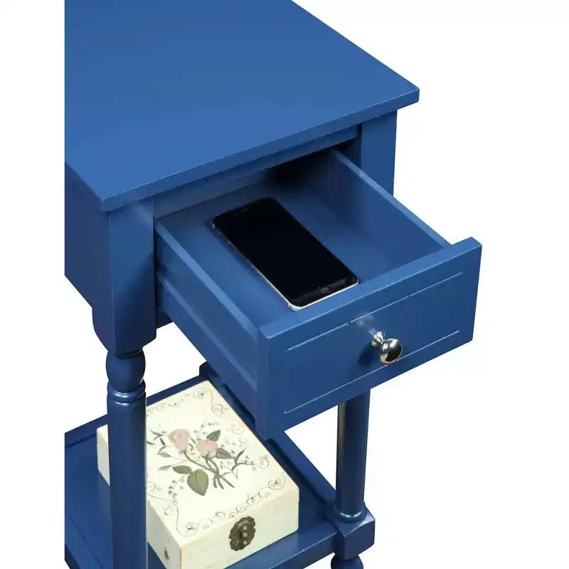 Breighton Home Tavolino Provenzale Mia con Cassetto e Ripiani