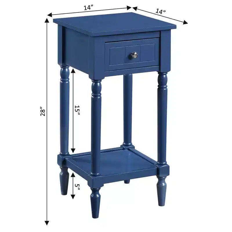 Breighton Home Tavolino Provenzale Mia con Cassetto e Ripiani